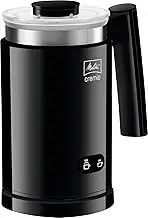 Melitta CREMIO II, 1014-02 Milk Frother | for Cold and Warm Milk | Non-Stick Coating Container | Perfect, Fine-Pored Milk Foam | Black