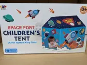 Kids Play Tent Indoor and Outdoor - 37.4" x 27.95" x 40.55" - Space Theme