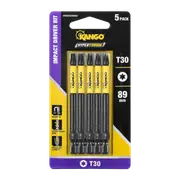 Kango 89mm TX30 Hypertorque Impact Driver Bit - 5 Pack