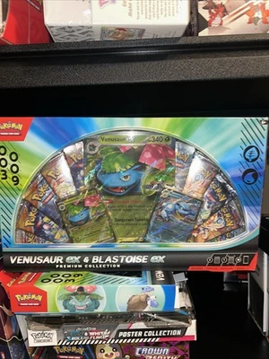 Pokémon Venusaur Ex & Blastoise Ex Premium Collection Box Sealed