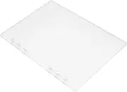 Tofficu Stylish A5 Notepad Binder Cover Frosted Acrylic Journal Planner Notebook Cover for School Office