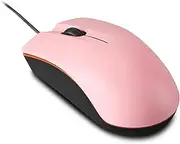 Guiheng Wired Mouse, USB Wired Computer Mouse for Right or Left Hand, Ergonomic Computer Mouse with Durable Clicks for PC, Computer, Laptop, Desktop, Chromebook, Notebook, Mac (Pink)