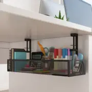 Wire Management Tray under Desk Organizer Box Cable Manager Office