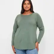 Target Plus Size Curve Hem Knit Jumper