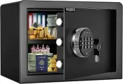 WASJOYE Fireproof Home Safe Box Digital Keypad Security Lock for Money Document