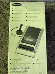 New JENSEN Portable cassette player/recorder AC adapter included Model MCR- 100￼