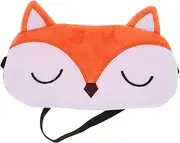 BESPORTBLE Fox Pattern Sleep Eye Mask Cartoon Design Eye Cover for Adults and Teens Comfortable Light Blocking for Relaxation and Better Sleep
