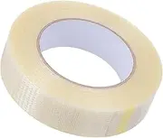 PLAFOPE Sturdy and Stretch-Resistant Fiberglass Tape Strong Adhesive Mesh Stripe Tape for Packaging and Box Strengthening