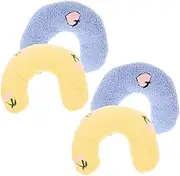 VILLFUL 4pcs U Shaped Cat Pillow Soft and Washable Neck Support for Cats Comfortable Sleep with Different Sleeping Preferences