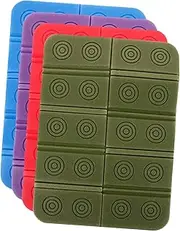 VANZACK 4pcs Outdoor Folding Cushion Seat Cushion Hunting Seat Pad Camping Mat Outdoor Mat for Camping Sitting Pad for Backpacking Travel Bed for Adults Xpe