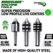 High-Precision 1MT Low-Profile Live Center with 0.0004 T.I.R.: Machinist's Top