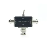 2 Way Manual Coaxial Antenna Switch Adapter Converter BNC Plug for Radio Antenna