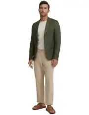 [Oxford] Blake Linen Blazer in Olive