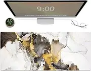 Galdas Gaming Mouse Pad Cool Flash Pattern XXL XL Large Mouse Pad Long Extended Mousepad Desk Pad Non-Slip Rubber Mice Pads Stitched Edges Thin Pad (31.5x11.8x0.08 Inch) (Flower)