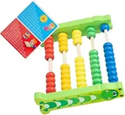 HAWILLOSCH 1PC Colorful Wooden Abacus Educational Rows Calculating Tool for Preschool Supplies Lightweight Numeration Learning Aid for Students