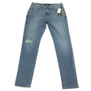 Hudson Mens Ash Slim Fit Denim Jeans Blue 34
