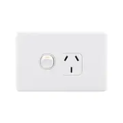 DETA S-Line Matte White Single Power Point