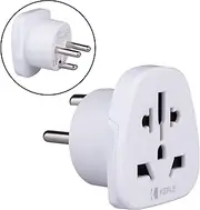 Denmark DK, Greenland Adapter Travel Type K Plug to UK, US USA American, AUS Australia, EU Europe European, Asia, China, Thailand, Ireland Adaptor Universal Worldwide Socket International 3 Pin Prong
