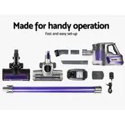 Devanti Handheld Vacuum Cleaner Cordless Roller Br