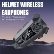 Bluetooth 5.4 Motorcycle Helmet Headset Wireless Call Motorbike Headphone NEW AU