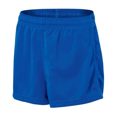 Mens Adults Plain Sports Footy Baggy Shorts Polyester Pull On Burley Sekem