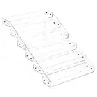 6 Tier Acrylic Shelf Seasoning Jar Spice Rack Spice Drawer Organizer for Counter