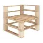 Garden Pallet Corner Sofa Wood