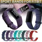 For Fitbit Charge 3/4 Watch Band Silicone Replacement Strap Wristband For Unisex
