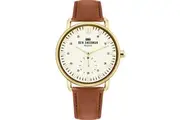 Ben Sherman Men's Watch - WB033TG Leather & Stainless Steel Wristwatch