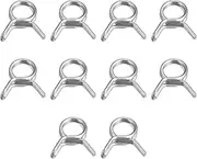 uxcell Double Wire Spring Hose Clamp, 10pcs 304 Stainless Steel 6mm Inner Dia Fit 6.7mm-7.3mm OD Hose Fuel Line Silicone Tube Spring Clips
