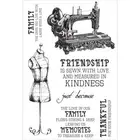 Mademoiselle Collection Clear Unmounted Rubber Stamps Kaisercraft CS268 NEW