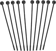 HEATSHAKING 10pcs Boys and Girls Drum Sticks Plastic Mallet Long Handle Percussion Drum Hammer for Teenagers Music Instrument Accessories