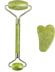 Natural Jade Roller Massager Face Body Back Foot Massage Roller Liftting Anti-wrinkle Double-end Gua Sha(Style-p)