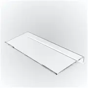Ergonomic Computer Keyboard Stand Holder Clear Acrylic Keyboard Riser Tilted ...