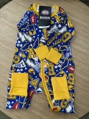 Bonds size 00 AFL WEST COAST EAGLES football Zip Wondersuit Boys Girls NEW 3296