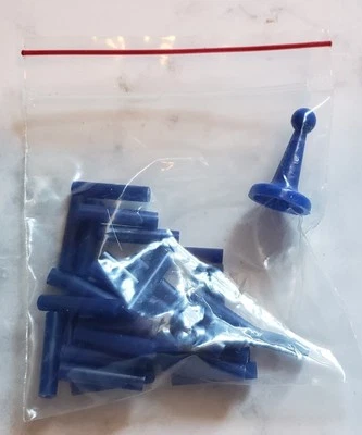 VTG 1986 Mike Farrell Presents The Broadway Board Game Replacement Blue Pieces