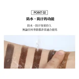 KARADIUM 防水自動眉筆 共5色 韓國官方彩妝 2mm極細小圓頭筆芯 顯色持久滑順自然