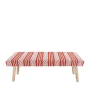 J.Elliot Home Callen 125x45cm Wood/Cotton Bench Seat Chair Decor Rust & Ivory