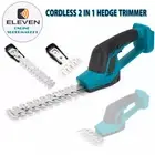 Garden Pruner Edger Shears For 18.5V Battery Cordless Hedge Trimmer 2in1