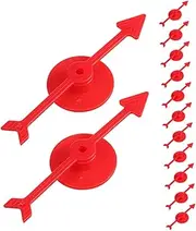 Yardwe 30pcs Plastic Game Arrows Turntable DIY Accessory Easy Attachment and Unique Design