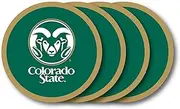 NCAA Colorado State Rams Vinyl Coaster Set (Pack of 4)