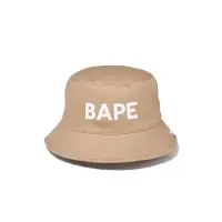 在飛比找蝦皮購物優惠-[現貨]沃皮斯 BAPE LOGO 字體漁夫帽 卡其 BAP