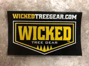 Wicked Tree Gear Decal Sticker Hunting Cutting Toughest Saws on Earth