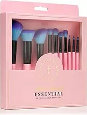 Spectrum 10 Piece Essential Makeup Brush Set | All-In-One Kit for Perfect Makeup | Vegan & Cruelty-Free