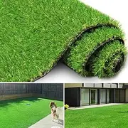 FREADEM Artificial Grass Turf for Pet Dogs 3' x 5', Fake Grass Lawn with Drain Holes, Indoor Outdoor Synthetic Grass Mat for Garden Gym Patio Balcony Playground Backyard, Height 0.8 Inch