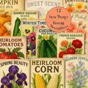 Junk Journal Supplies 12 Seed Packet Covers, Stuffer Cards, Scrapbooking