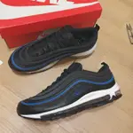 耐吉 耐克頂級品質耐克AIR MAX 97 OG黑藍全黑3M反光氣墊鞋慢跑女男AR5531-001