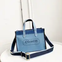 在飛比找Yahoo!奇摩拍賣優惠-NaNa代購 COACH 89163 托特包 拼色帆布包 運