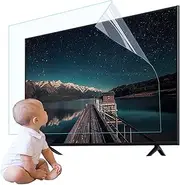Anti-Glare/Anti-Blue/Anti-Scratch TV Screen Protective Film 32-75 Inches to Relieve Eye Fatigue. Suitable for Sharp, Sony, Samsung, Hisense, LG, Etc,(Size:70in.1563 * 908mm)