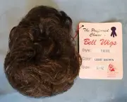 Vintage Bell Light Brown Doll Wig Size 11-12 in the Trixie Style